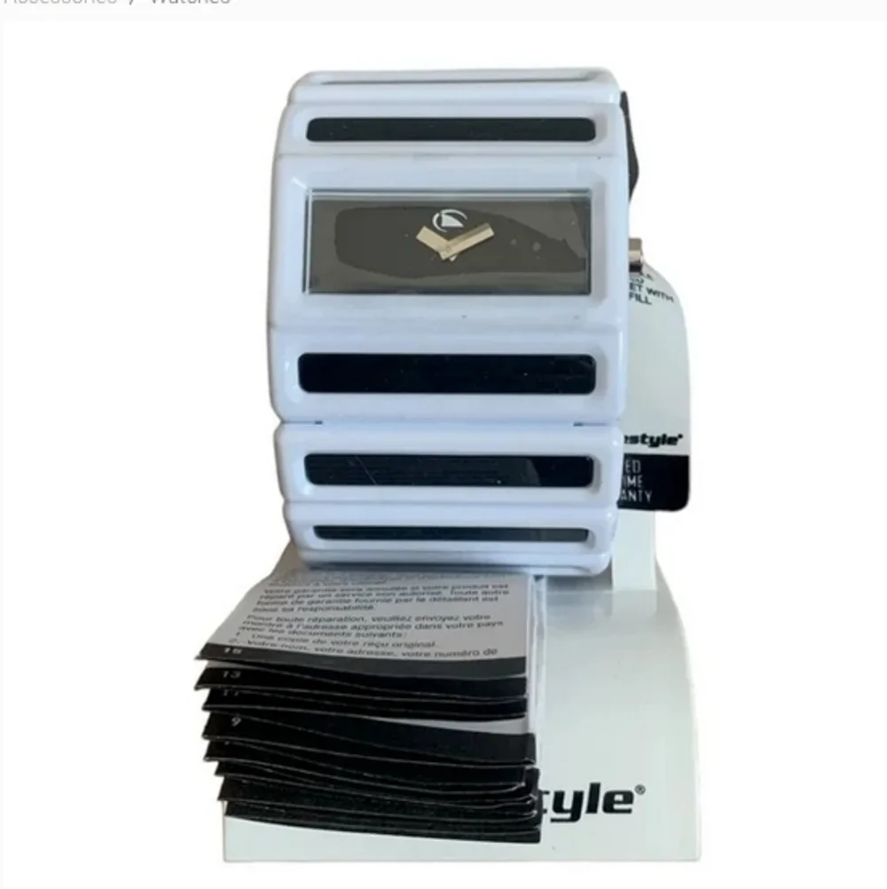 FREESTYLE The Bliss Black White Watch Colorblock Water Resistant Elastic Band